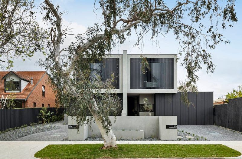 27 central ave black rock dual occupancy, modern look with large tree out front